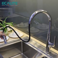 Vòi rửa chén nóng lạnh dây rút Pull-out Ecalite EF-K569C ảnh 10