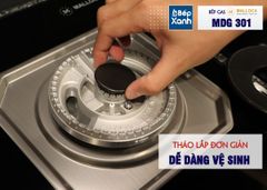Bếp kính âm Malloca 1 gas dạng domino MDG 301 ảnh 9