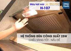 Máy hút mùi Cổ điển 70cm Malloca H107 (Thân Inox) ảnh 6