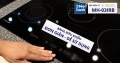 Bếp điện từ 3 vùng nấu Malloca MH-03IRB / 2 Vùng từ 1 vùng điện, kính Eurokera ảnh 8