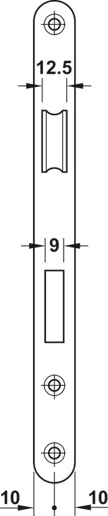 Thân khóa đồng Hafele 911.02.154 cho cửa phòng – ảnh 7