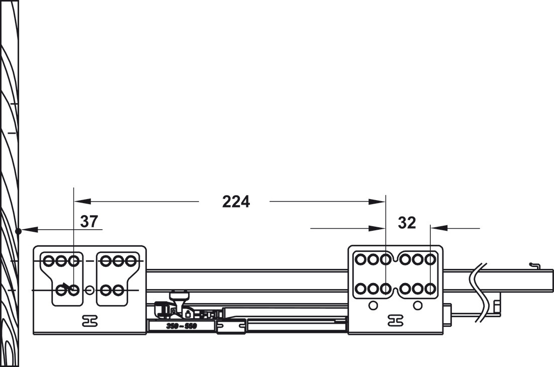 Ray hộp Alto giảm chấn Hafele 552.03.791 – ảnh 5