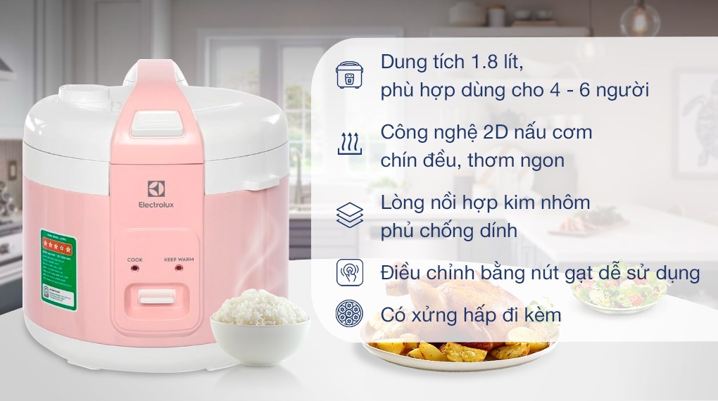 Nồi cơm điện Electrolux E4RC1-320P – ảnh 2