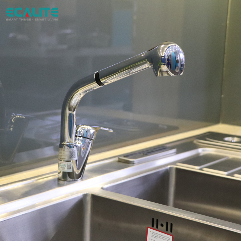 Vòi rửa chén nóng lạnh Kitchen Mixer Ecalite EF-H013C – ảnh 3
