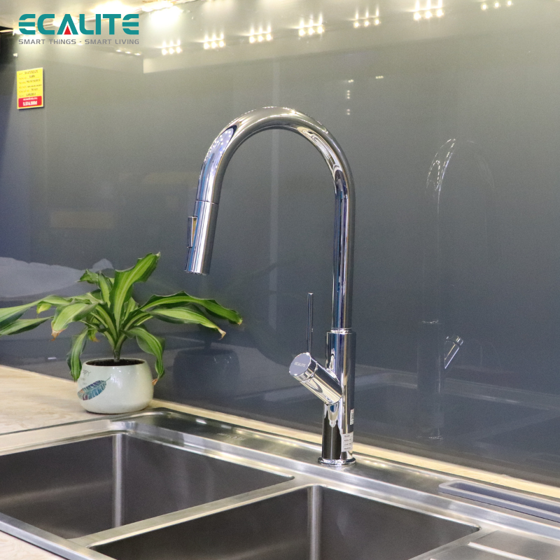 Vòi rửa chén nóng lạnh Kitchen Mixer Ecalite EF-H110C – ảnh 6