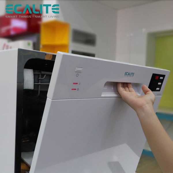 Máy Rửa Chén Mini 8 Bộ Ecalite EDW-SMS6080WH / Màu Trắng Tinh Tế – ảnh 6