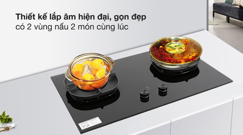 Bếp gas âm 2 vùng nấu Electrolux EHG8250BC – ảnh 3