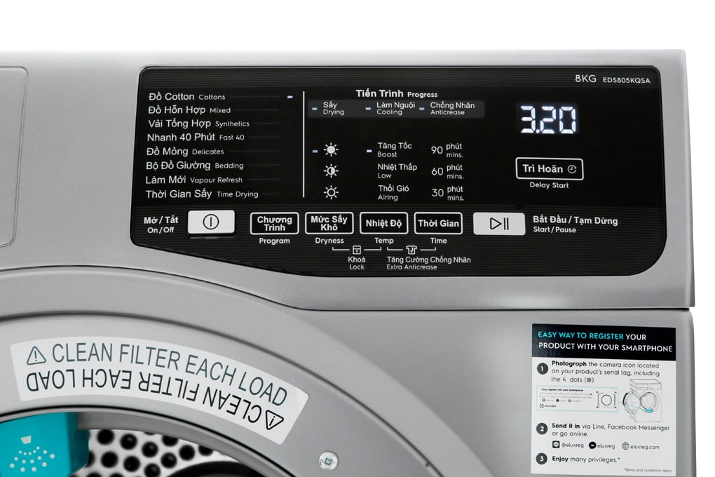 Máy Sấy Electrolux EDS805KQSA – ảnh 5