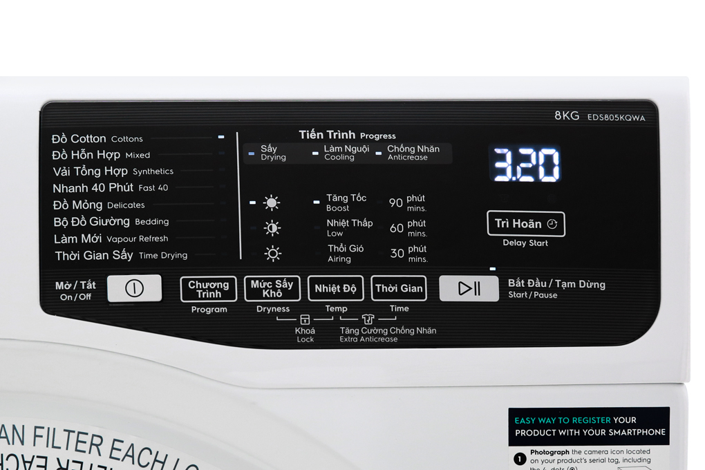 Máy Sấy Electrolux EDS805KQWA – ảnh 5