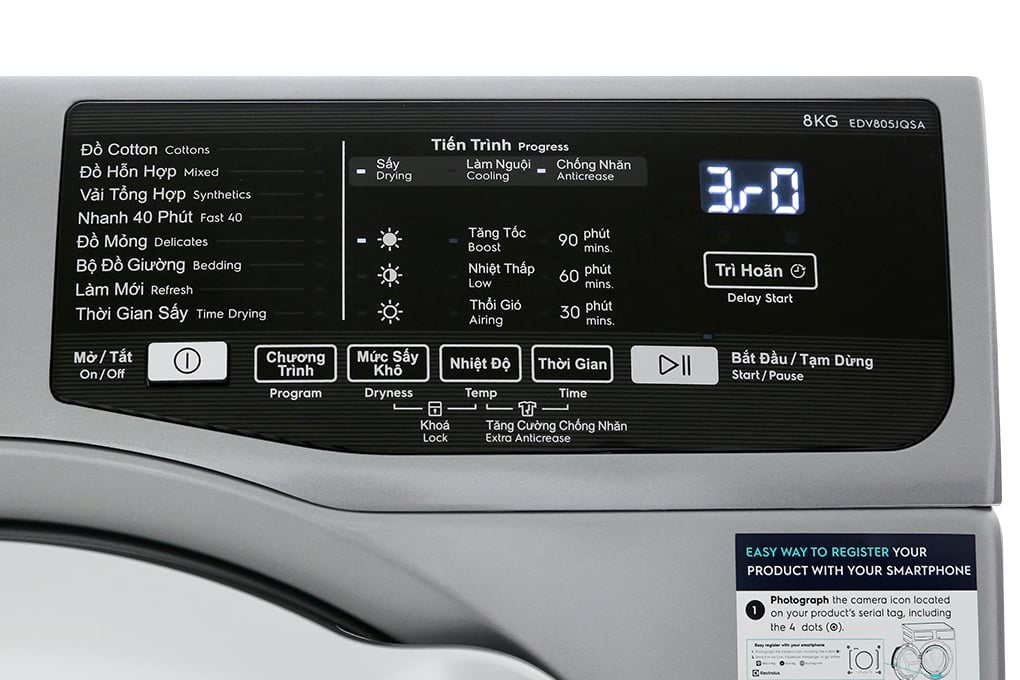 Máy Sấy Electrolux EDV805JQSA – ảnh 5