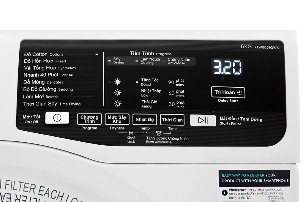 Máy Sấy Electrolux EDV805JQWA – ảnh 5