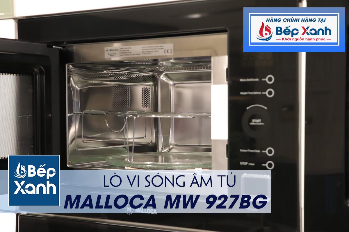 Lò Vi Sóng Âm Tủ Malloca MW 927BG (Kính Đen) - Phối lò kính đen trong không gian bếp Lò Vi Sóng Âm Tủ Malloca MW 927BG (Kính Đen) - Phối lò kính đen trong không gian bếp