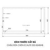 Chậu rửa chén Vision Manual Sink Ecalite ESD-8245HB