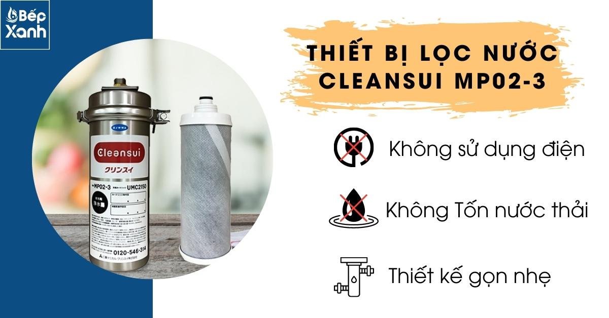 Máy Lọc Nước Công Suất Lớn Mitsubishi CleanSui MP02-3 – ảnh 5
