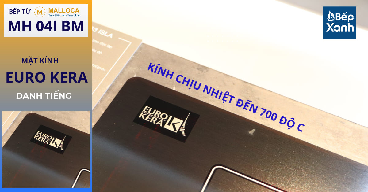 Bếp từ 4 vùng nấu Malloca MH 04I BM / Kính Eurokera, dạng xước Metalic kiểu mới – ảnh 7