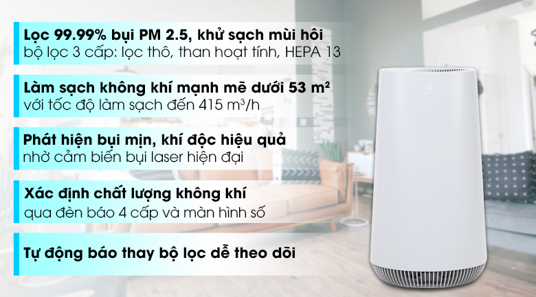 Máy lọc không khí Electrolux FA41-402GY – ảnh 2