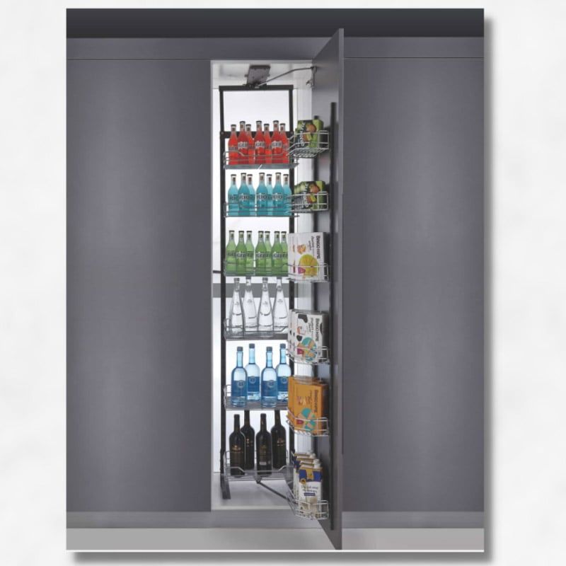Tủ đựng đồ khô cao cấp 6 tầng Wire-Pantry Ecalite EL-TD4506S