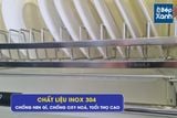 Kệ Bát Di Động Inox Mờ Cao Cấp Eurogold EVI190