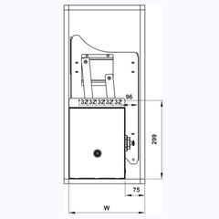 Giá bát đĩa nâng hạ Hafele 504.76.408 ảnh 2