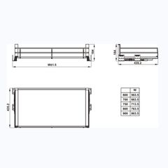 Giá để xoong nồi Hafele 549.08.868 - Cho tủ rộng 900 mm ảnh 4