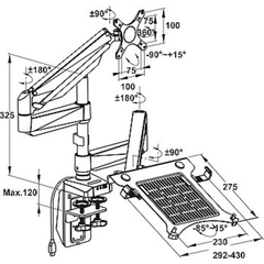 Giá Đỡ Màn Hình Máy Tính Hafele 818.70.940 ảnh 2