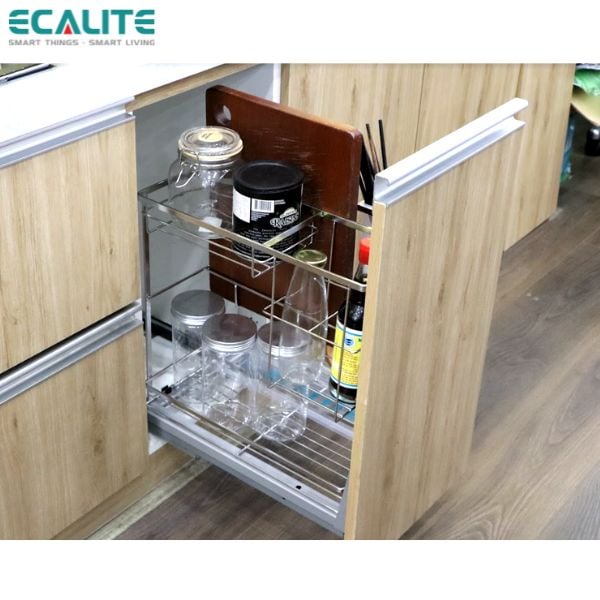 Kệ đựng gia vị, muỗng đũa, chai lọ Pull-out Ecalite EL-GS350 – ảnh 3