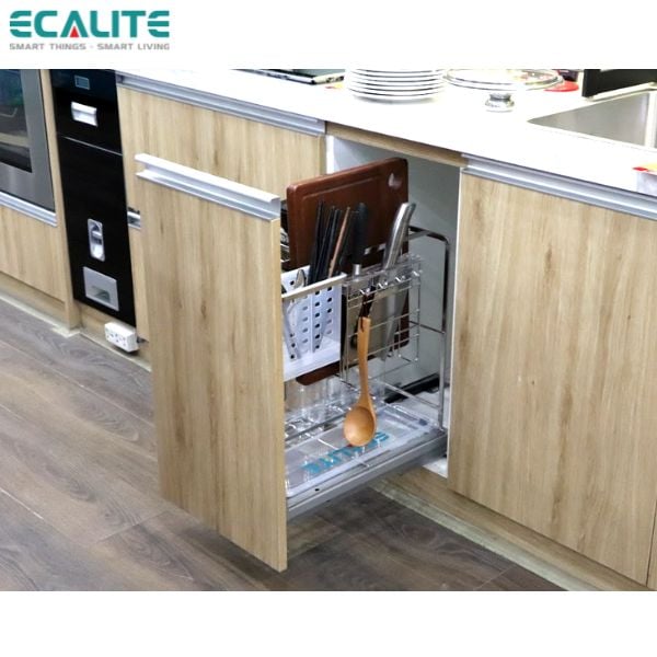 Kệ đựng gia vị, muỗng đũa, chai lọ Pull-out Ecalite EL-GS350 – ảnh 4