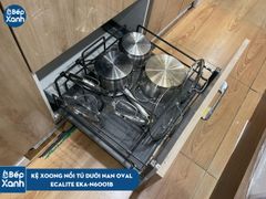 Kệ xoong nồi tủ dưới, nan Oval Grey N-Series Ecalite EKA-N6001B ảnh 4