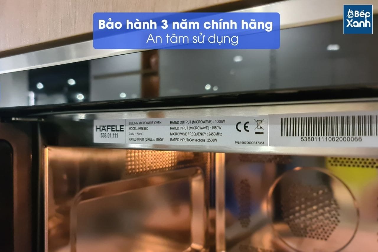 Lò vi sóng kết hợp nướng âm tủ Hafele HM-B38C 538.01.111 - Bên trong lò vi sóng kết hợp nướng âm tủ HM-B38C Häfele 538.01.111 có gì? Lò vi sóng kết hợp nướng âm tủ Hafele HM-B38C 538.01.111 - Bên trong lò vi sóng kết hợp nướng âm tủ HM-B38C Häfele 538.01.111 có gì?