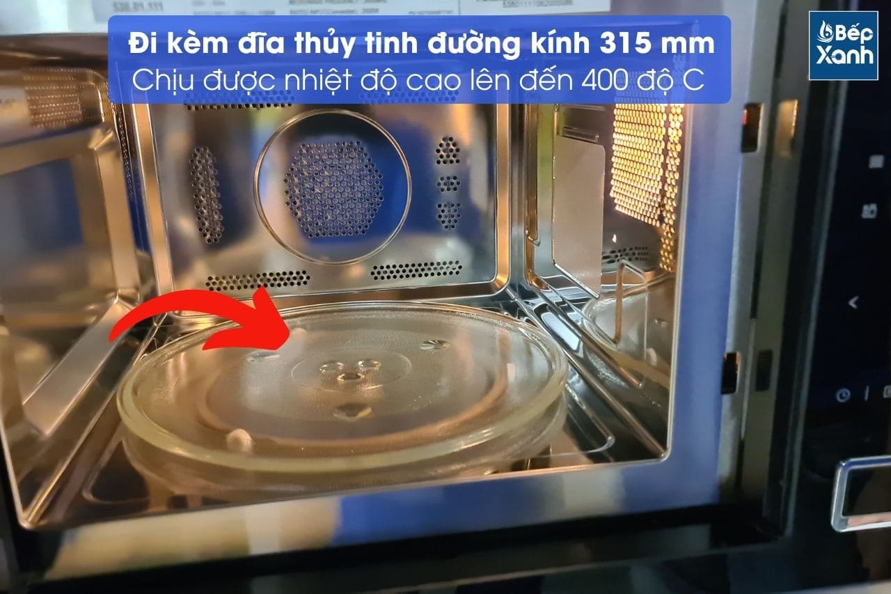Lò vi sóng kết hợp nướng âm tủ Hafele HM-B38C 538.01.111 – ảnh 8