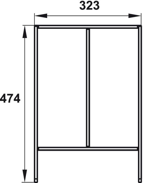 Khay chia ngăn kéo rộng 400mm Hafele 552.52.303 – ảnh 2