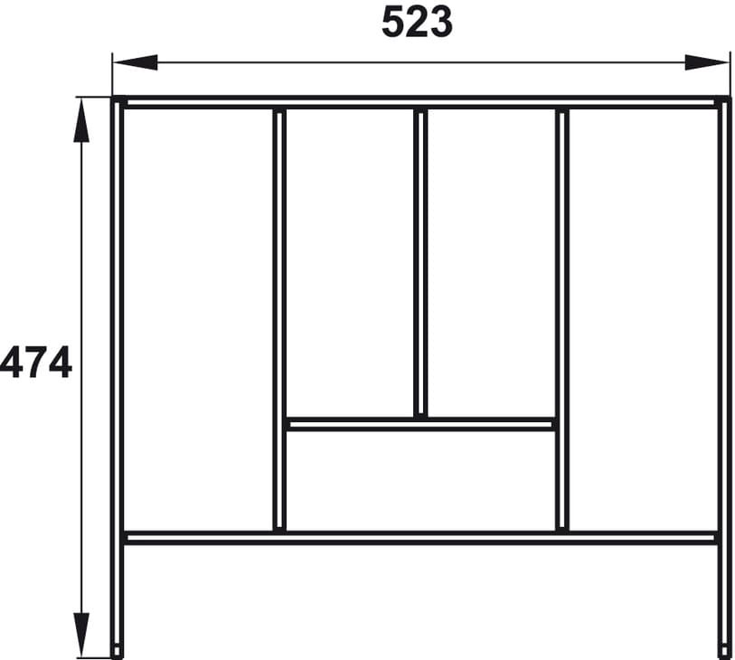 Bộ khay chia ngăn kéo Hafele 552.52.807 – ảnh 3
