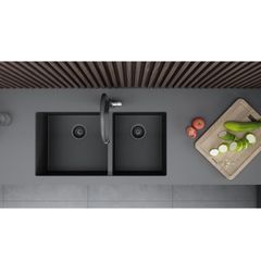 Chậu đá Hafele HS21-SSN2S90 / Màu đen, Mã số: 567.96.310 ảnh 2