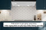 Máy Hút Mùi Âm Tủ 60cm Hafele HH-TG60E / Ngang 60cm, Kính đen, Mã số 539.81.073