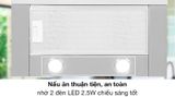 Máy Hút Mùi Âm Tủ 60cm Hafele HH-TG60E / Ngang 60cm, Kính đen, Mã số 539.81.073