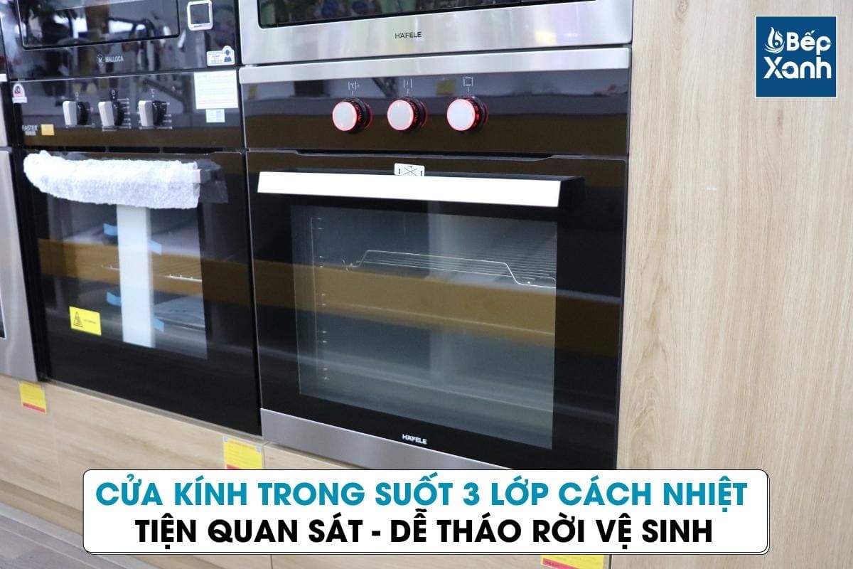 Lò nướng âm tủ Hafele HO-K60B 534.05.581 - Giữ lò nướng âm tủ HO-K60B Häfele 534.05.581 sạch sẽ và bền lâu