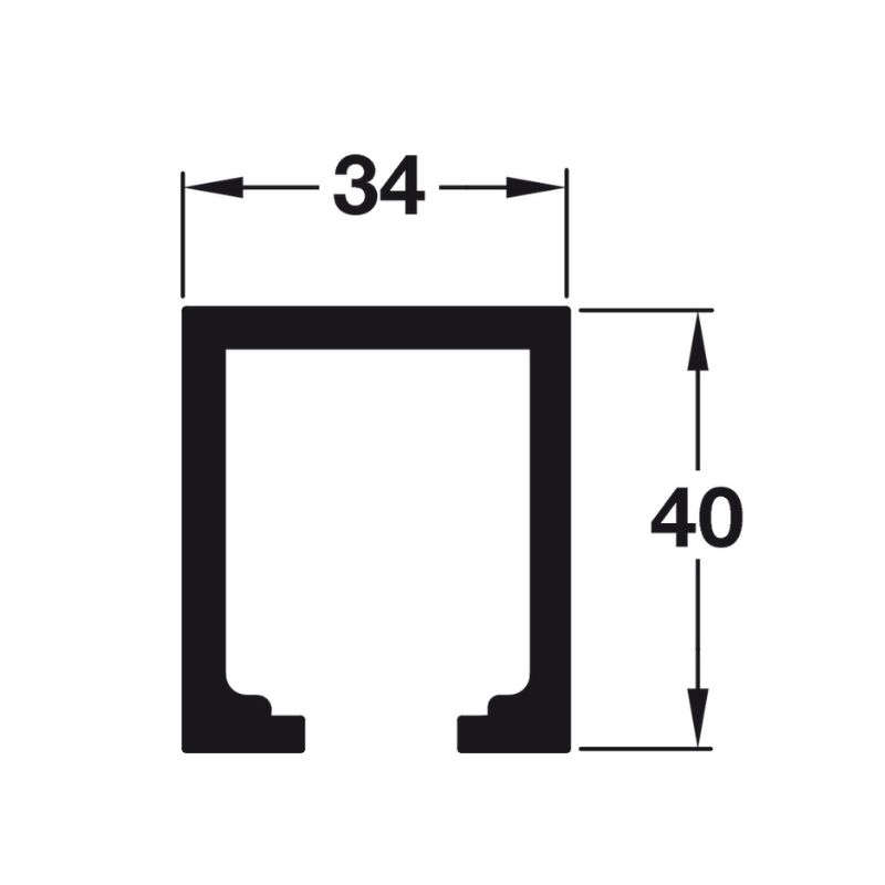 Hệ thống cửa trượt Hafele 940.80.200 – ảnh 2