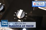 Bếp gas âm 2 vùng nấu Malloca AS 9602B/ Màu đen