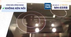 Bếp điện từ 3 vùng nấu Malloca MH-03IRB / 2 Vùng từ 1 vùng điện, kính Eurokera ảnh 9