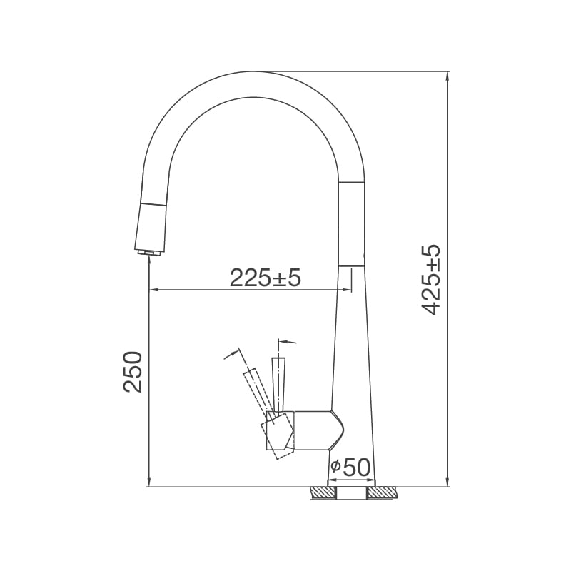 Vòi rửa chén nóng lạnh Malloca K095-SS / Inox 304, có dây rút - Cấu tạo và chất liệu Vòi rửa chén nóng lạnh Malloca K095-SS / Inox 304, có dây rút - Cấu tạo và chất liệu