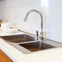 Vòi rửa chén nóng lạnh Malloca K279N / Đồng thau mạ chrome ảnh 4