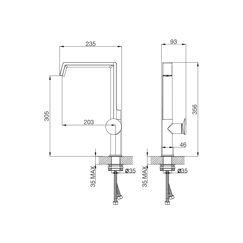 Vòi rửa chén nóng lạnh Malloca K342BM – ảnh 8