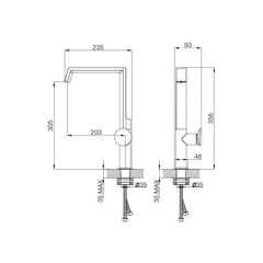 Vòi rửa chén nóng lạnh Malloca K342BM ảnh 8