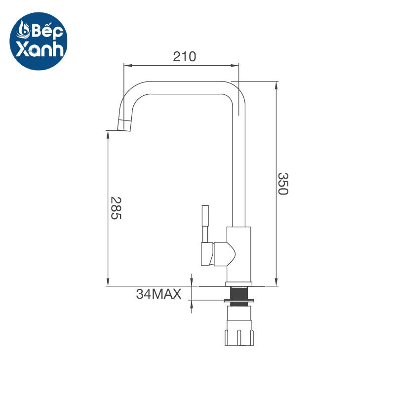 Vòi rửa chén nóng lạnh Malloca K559-SN / Inox 304 - Tính năng chung của dòng K559