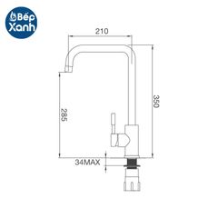 Vòi rửa chén nóng lạnh Malloca K559-SN / Inox 304 ảnh 3
