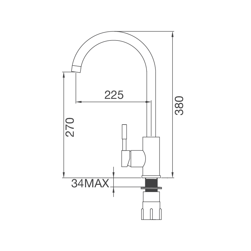 Vòi rửa chén nóng lạnh Malloca K569-SN / Inox 304 - Tiện ích chung của dòng K569 Vòi rửa chén nóng lạnh Malloca K569-SN / Inox 304 - Tiện ích chung của dòng K569