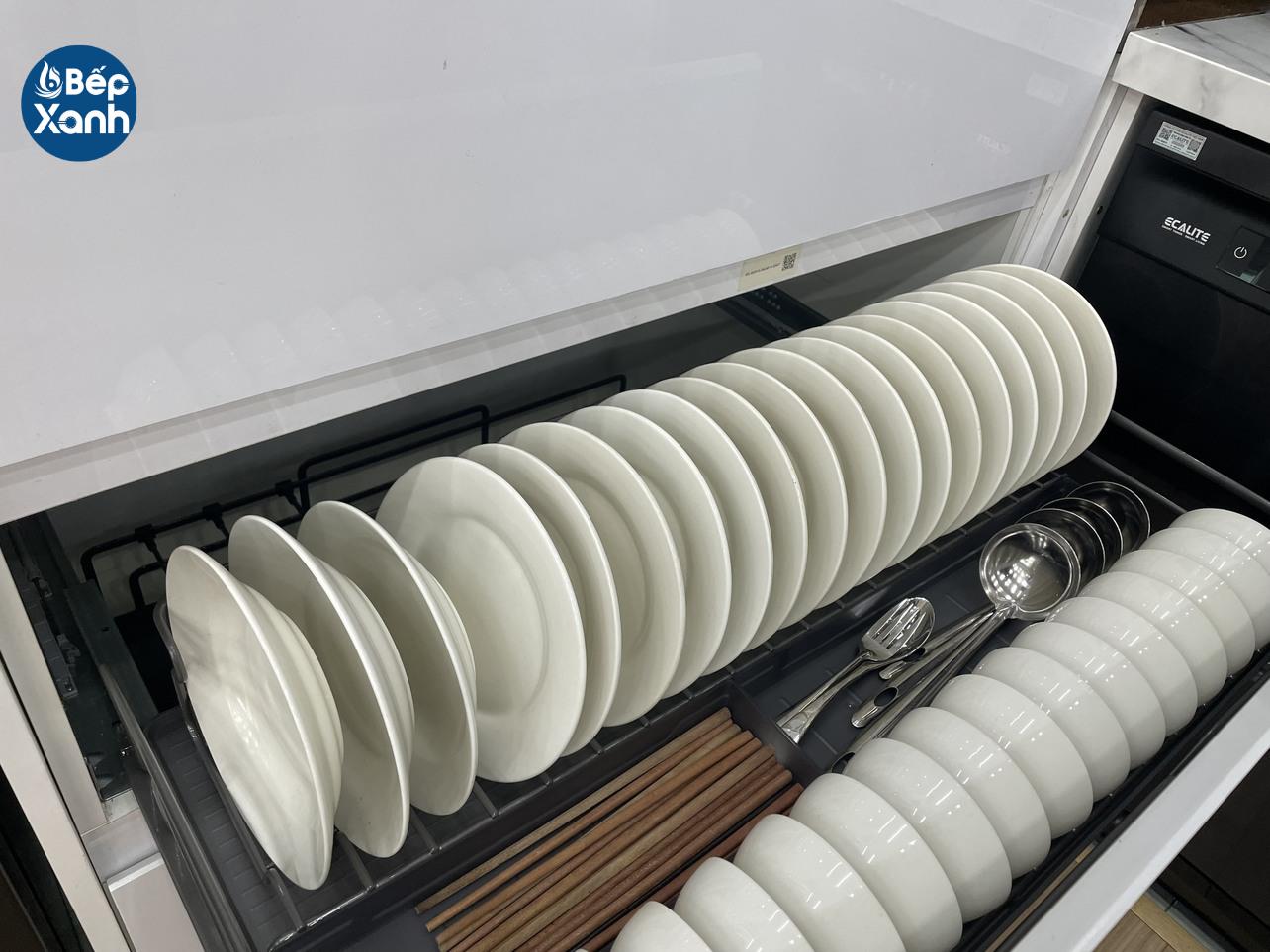 Kệ bát đĩa đa năng tủ dưới, nan Oval Grey N-Series Ecalite EKA-N9001 – ảnh 8