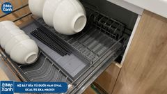 Kệ bát đĩa đa năng tủ dưới, nan Oval Grey N-Series Ecalite EKA-N6001 ảnh 10