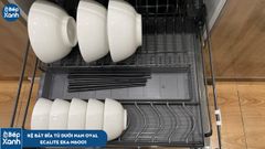 Kệ bát đĩa đa năng tủ dưới, nan Oval Grey N-Series Ecalite EKA-N6001 ảnh 9