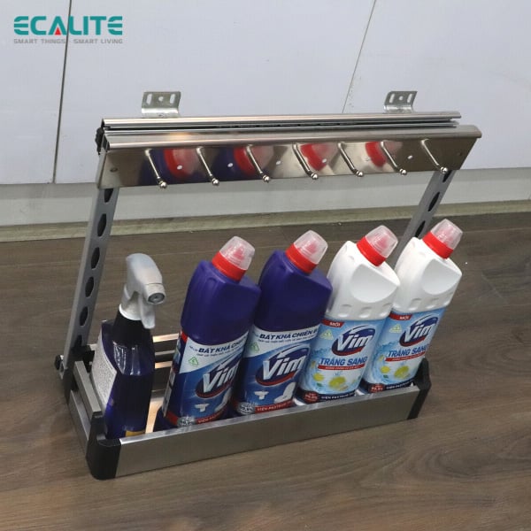 Kệ đựng chai lọ tẩy rửa Pull-out Ecalite EL-NG109 – ảnh 6